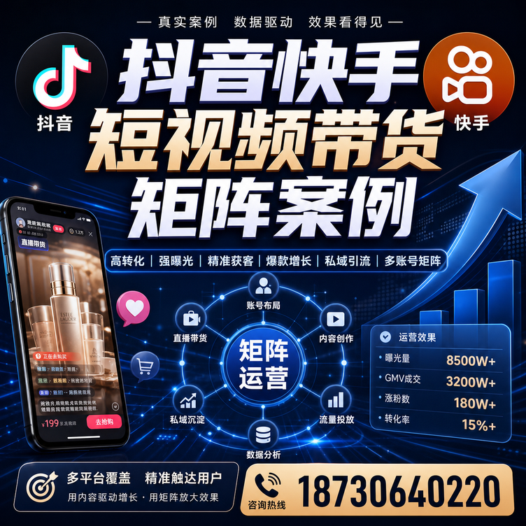 南充短视频带货团队多平台矩阵自动分发案例